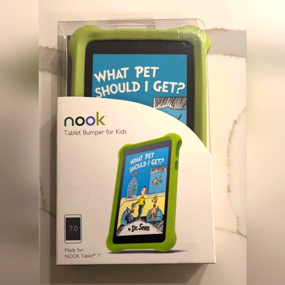 NOOK TABLET 7" Green Foam Tablet Bumper/Case for Kids! - Barnes & Noble New